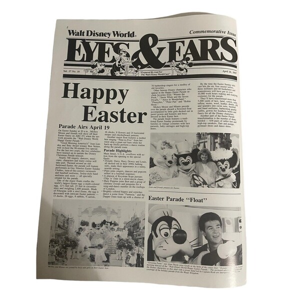 Disney Eyes & Ears 1987 Vol 17# 52/16 1988 Vol 18 #13/46 Mickey Mouse 60th Bday - Picture 16 of 16
